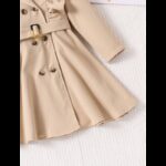 ⁦جاكيت طويل بناتي لون بيج⁩ - الصورة ⁦5⁩