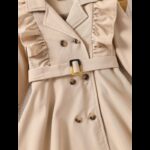 ⁦جاكيت طويل بناتي لون بيج⁩ - الصورة ⁦6⁩