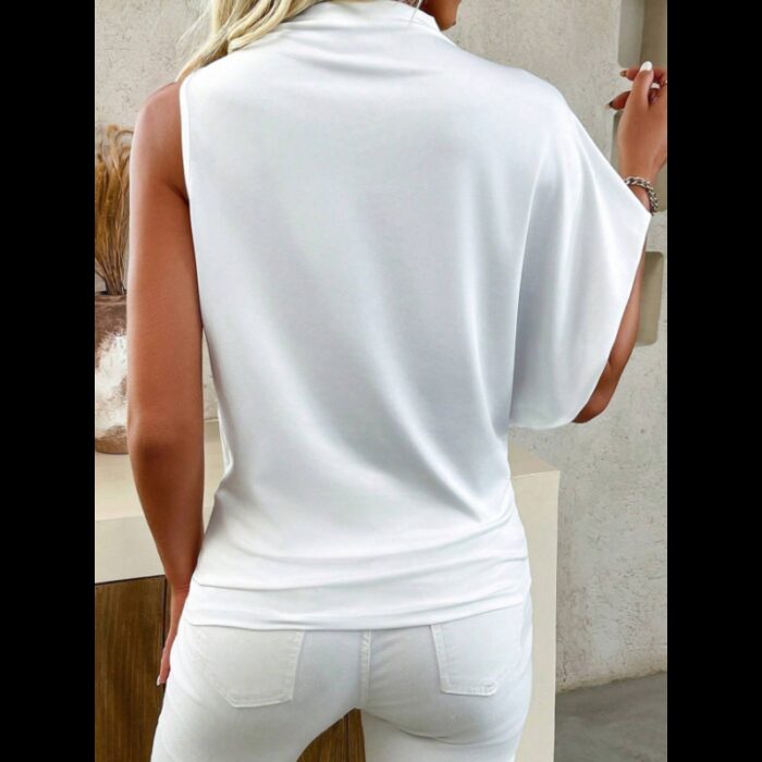 ⁦تيشيرت نسائي مطبوع للنساء لون ابيض⁩ - الصورة ⁦2⁩