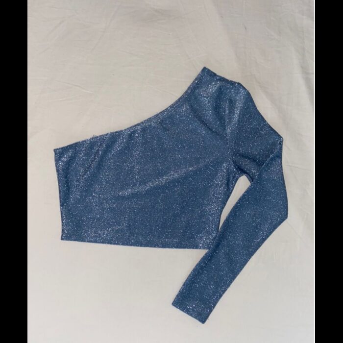 103378680_67de15ef6378c بلوزة نص كتف للنساء لون أزرق - الصورة 1