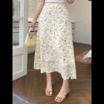 تنورة كاجوال صيفي للسيدات لون ابيض مورد