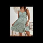 ⁦فستان حوامل بيتي للنساء لون اخضر⁩ - الصورة ⁦4⁩