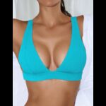 صدرية قماشي نسائية لون أزرق