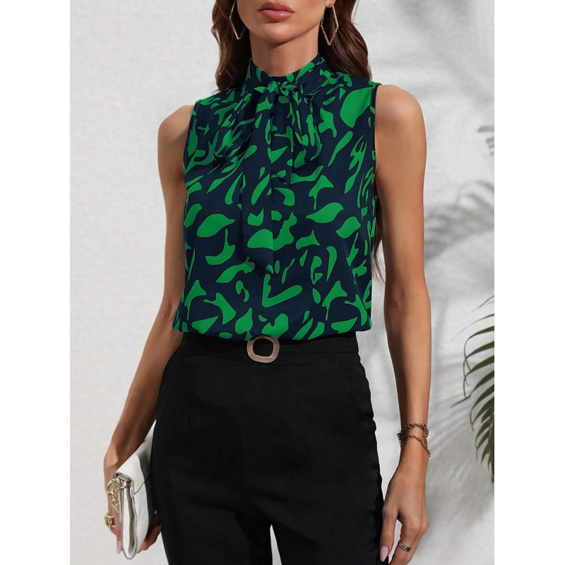 103378708_67de162166a5a تيشيرت توب نسائي بلون أخضر وكحلي - الصورة 1