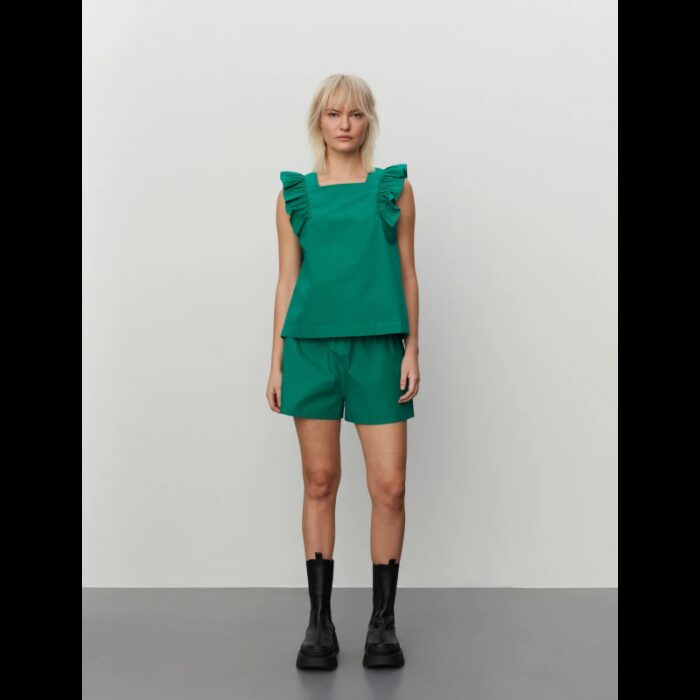 ⁦تيشيرت بأكمام قصيرة للنساء لون اخضر⁩ - الصورة ⁦2⁩