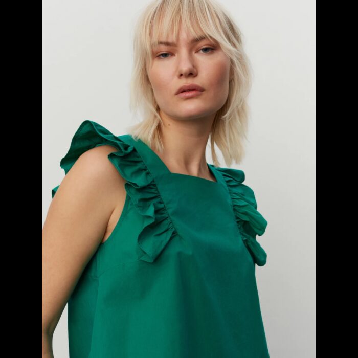 ⁦تيشيرت بأكمام قصيرة للنساء لون اخضر⁩ - الصورة ⁦4⁩