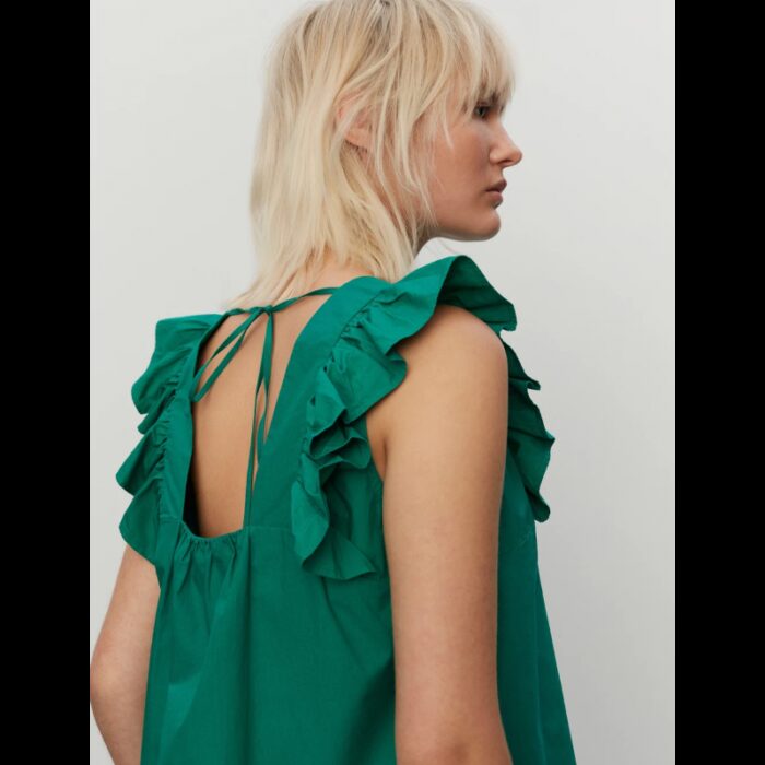 ⁦تيشيرت بأكمام قصيرة للنساء لون اخضر⁩ - الصورة ⁦5⁩