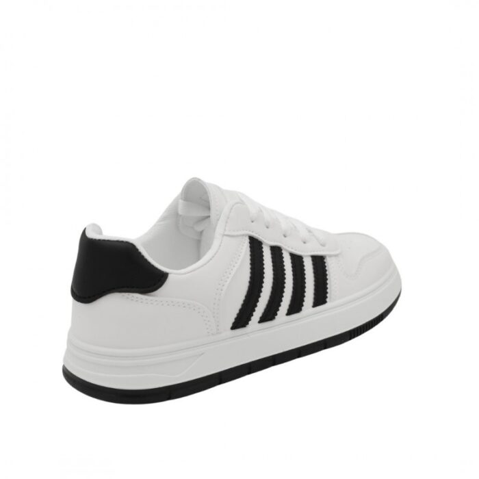 ⁦حذاء رياضي للنساء لون أبيض و أسود⁩ - الصورة ⁦6⁩