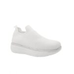 ⁦حذاء رياضي للنساء لون أبيض ونعل أبيض⁩ - الصورة ⁦3⁩