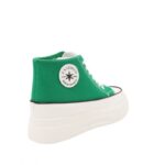 ⁦حذاء كاجوال برباط مع كعب للنساء لون أخضر⁩ - الصورة ⁦4⁩