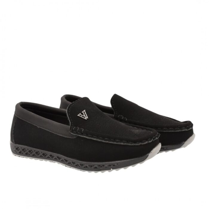 103378754_67de16db84161 حذاء كاجوال شامواه للأطفال لون أسود - الصورة 1