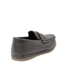 ⁦حذاء كاجوال جلد للأطفال لون أسود⁩ - الصورة ⁦4⁩