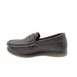 ⁦حذاء كاجوال جلد للأطفال لون أسود⁩ - الصورة ⁦5⁩