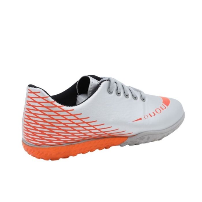 ⁦حذاء رياضي للأطفال والشباب لون سكني وبرتقالي⁩ - الصورة ⁦2⁩