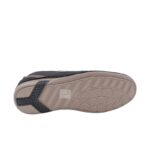 ⁦حذاء كاجوال للشباب لون أسود ونعل بني⁩ - الصورة ⁦2⁩