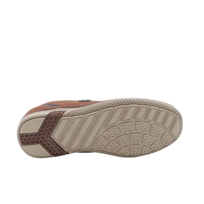 ⁦حذاء كاجوال للشباب لون عسلي ونعل بيج⁩ - الصورة ⁦6⁩