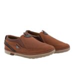 ⁦حذاء كاجوال للأطفال لون عسلي ونعل بيج⁩ - الصورة ⁦2⁩