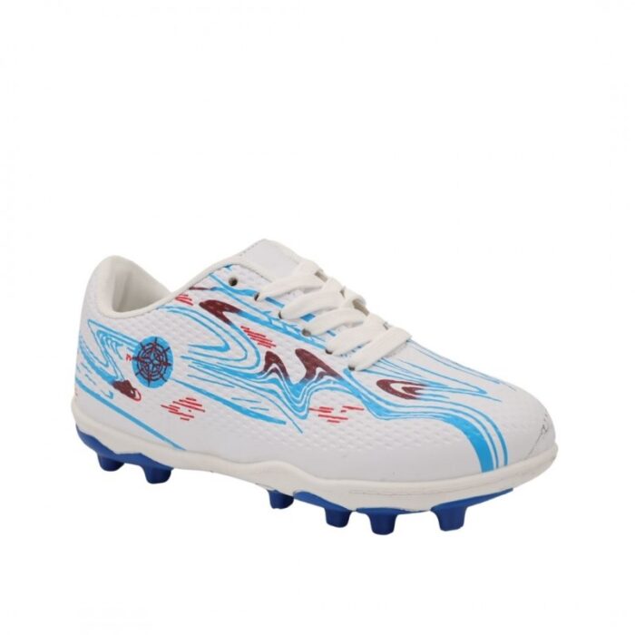 ⁦حذاء رياضي للأطفال و الشباب لون أبيض وأزرق فاتح⁩ - الصورة ⁦2⁩