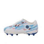 ⁦حذاء رياضي للأطفال و الشباب لون أبيض وأزرق فاتح⁩ - الصورة ⁦5⁩