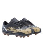 حذاء رياضي للشباب لون أسود وذهبي