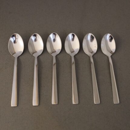 طقم معالق ستانلس ستيل 18/10 حجم صغير لون فضي6 قطع