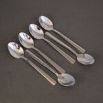 ⁦طقم معالق ستانلس ستيل 18/10 حجم صغير لون فضي6 قطع⁩ - الصورة ⁦2⁩