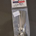 ⁦طقم معالق ستانلس ستيل 18/10 حجم صغير لون فضي6 قطع⁩ - الصورة ⁦5⁩