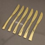 ⁦طقم سكلكين ستانلس ستيل 18/10 لون ذهبي 6 قطع⁩ - الصورة ⁦4⁩