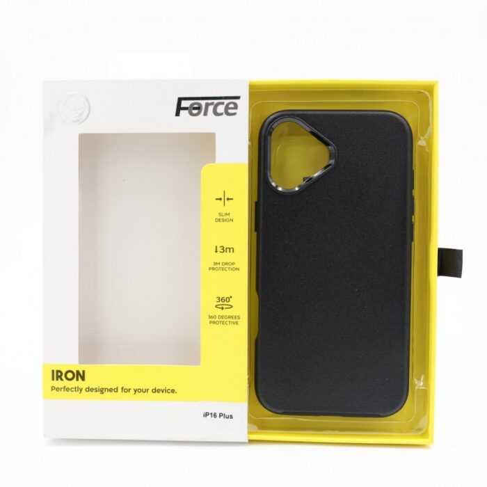 ⁦FORCE IRON IPHONE 16 Plus- BLACK⁩ - الصورة ⁦3⁩