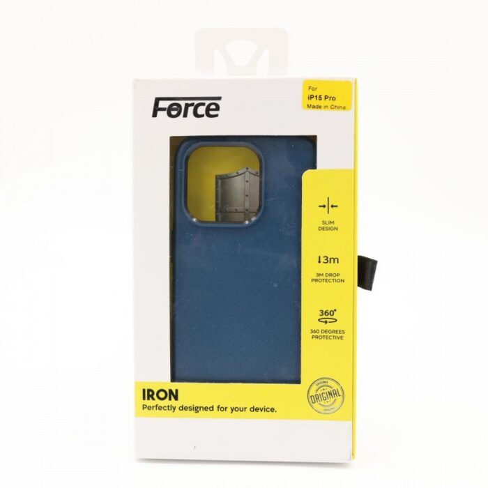 ⁦FORCE IRON IPHONE 15 PRO - Blue⁩ - الصورة ⁦3⁩
