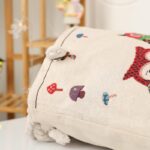 ⁦شنطة يد قماش للرحلات لون طحيني⁩ - الصورة ⁦5⁩