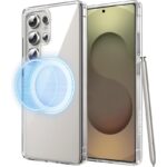 ⁦كفر حماية شفاف ماج سيف يدعم الشحن اللاسلكي سامسونغ اس 25 ألترا⁩ - الصورة ⁦2⁩