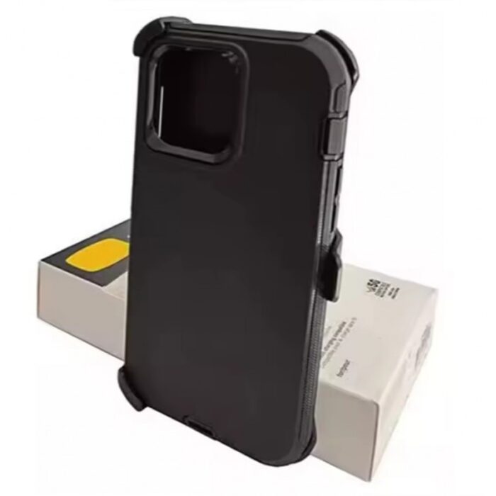 ⁦كفر حماية ضد الكسر والصدمات لون أسود آيفون 13 برو ماكس⁩ - الصورة ⁦3⁩