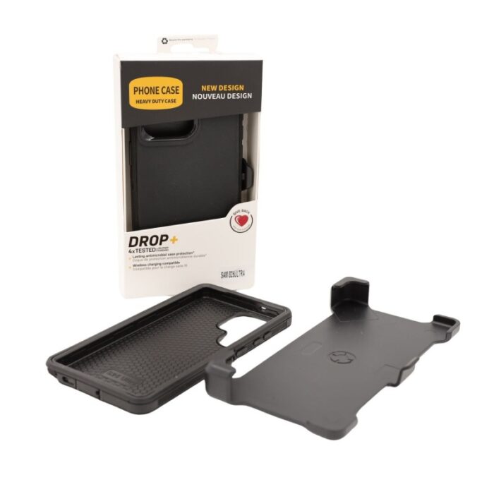 ⁦كفر حماية ضد الكسر والصدمات لون أسود سامسونج اس 25 الترا⁩ - الصورة ⁦2⁩