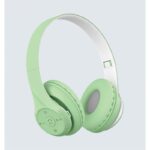 سماعة لاسلكية ST95  لون أخضر  تدعم ذاكرة خارجية Wireless Earphone