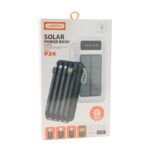 باور بانك تشحن على الطاقة الشمسية مع اربع وصلات لشحن كافة أنواع الجوالات سعة 30000 ملي أمبير ماركة urpin