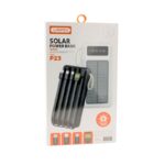 ⁦باور بانك تشحن على الطاقة الشمسية مع اربع وصلات لشحن كافة أنواع الجوالات سعة 20000 ملي أمبير ماركة urpin⁩ - الصورة ⁦3⁩