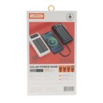 ⁦باور بانك تشحن على الطاقة الشمسية مع اربع وصلات لشحن كافة أنواع الجوالات سعة 20000 ملي أمبير ماركة urpin⁩ - الصورة ⁦4⁩