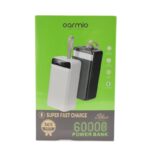 باور بانك تدعم الشحن فائق السرعة 66 واط سعة ضخمة جدا 60000 ملي أمبير ماركة oarmio