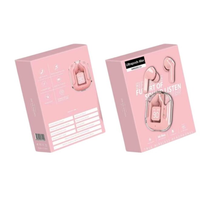 103378949_67de1842927ba سماعة لاسلكية Ultrapods pro لون زهري - الصورة 1