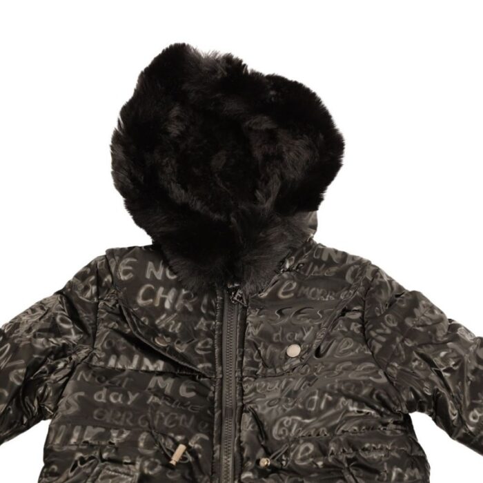 103378957_67de186f6366a سترة بناتية مبطنة مع طاقية لون أسود - الصورة 1