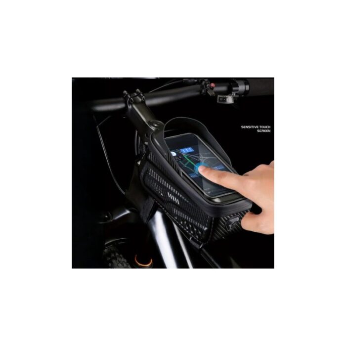 103378971_67de1886ed411 حامل جوال مع حقيبة للدراجات يُثبت على مقود سرج الدراجة -مقاوم للماء- لحماية الجوال من العوامل الجوية مع شاشة شفافة تتيح استخدام الشاشة بسهولة - الصورة 1