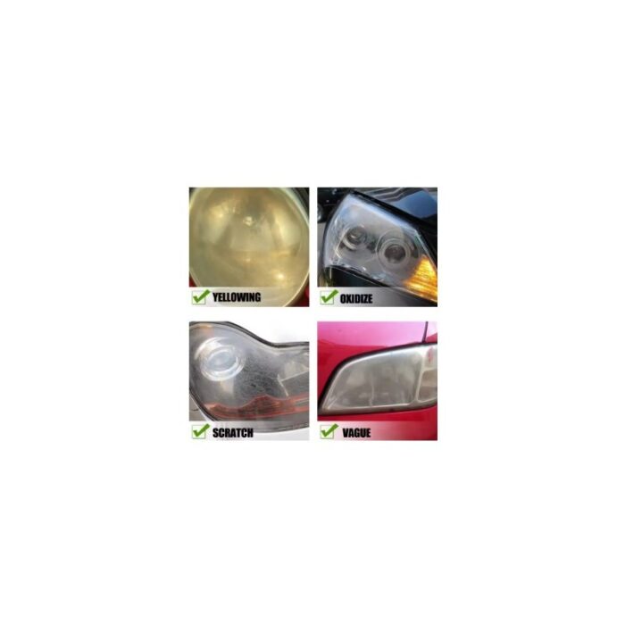 ⁦بكج 2 تنظيف وتلميع مصابيح السيارة والتخلص الخدوش والضباب واستعادة وضوح المصابيح الأمامية المؤكسدة والمصفرة بسرعة وسهولة⁩ - الصورة ⁦2⁩