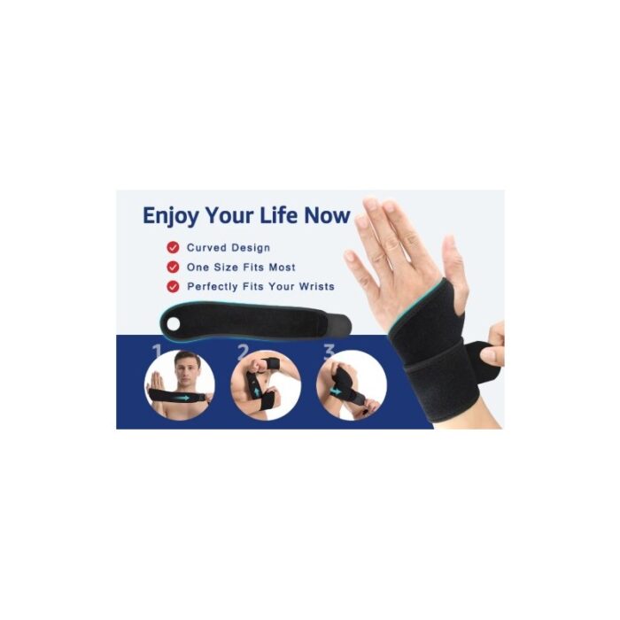 ⁦دعامة مشد لمنطقة الرسغ والابهام قابل للتعديل- لتخفيف الالام والحد من الاجهاد والتعب⁩ - الصورة ⁦4⁩