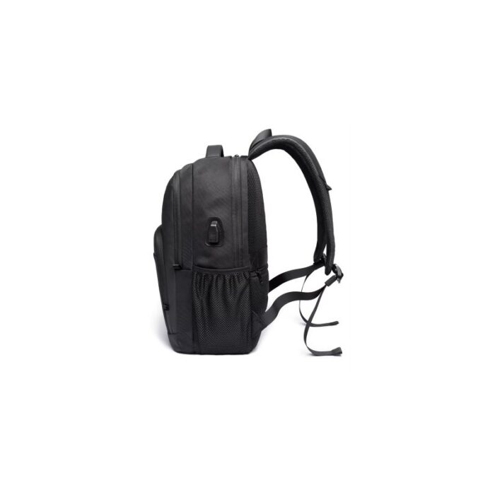 ⁦حقيبة ظهر لابتوب وللسفر - سعة كبيرة ومقاومة للماء مع منفذ شحن USB - تناسب اللابتوب  مقاس 15.6 بوصة - للرجال والنساء - لون أسود- ماركة BANGE⁩ - الصورة ⁦2⁩