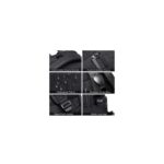 ⁦حقيبة ظهر لابتوب وللسفر - سعة كبيرة ومقاومة للماء مع منفذ شحن USB - تناسب اللابتوب  مقاس 15.6 بوصة - للرجال والنساء - لون أسود- ماركة BANGE⁩ - الصورة ⁦7⁩