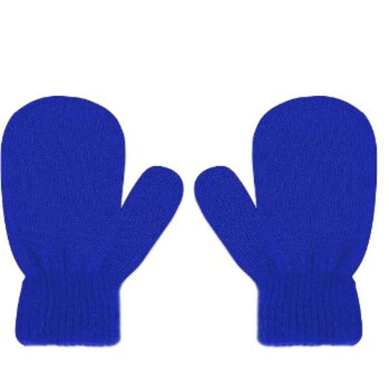 ⁦كفوف يد شتوية للأطفال - لون أزرق - من سنتين ل 5 سنوات⁩ - الصورة ⁦1⁩