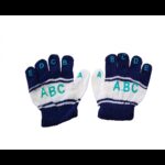 كفوف شتوية للأطفال من 3 ل 5 سنوات - لون أبيض وكحلي