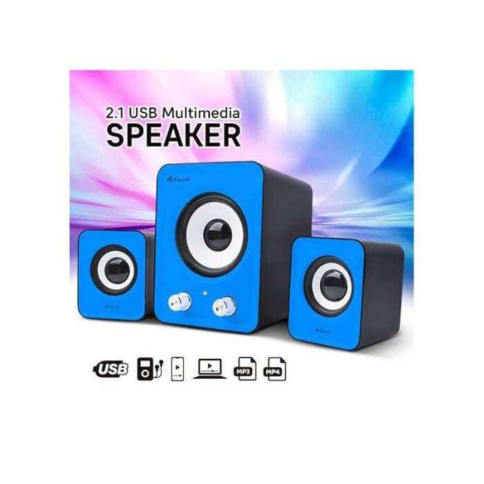 103379083_67de194b652bc سبيكر ملتيميديا مكبر الصوت LES202 / FT202 بحجم صغير، مشغل موسيقى محمول للكمبيوتر المكتبي - لون أسود - الصورة 1