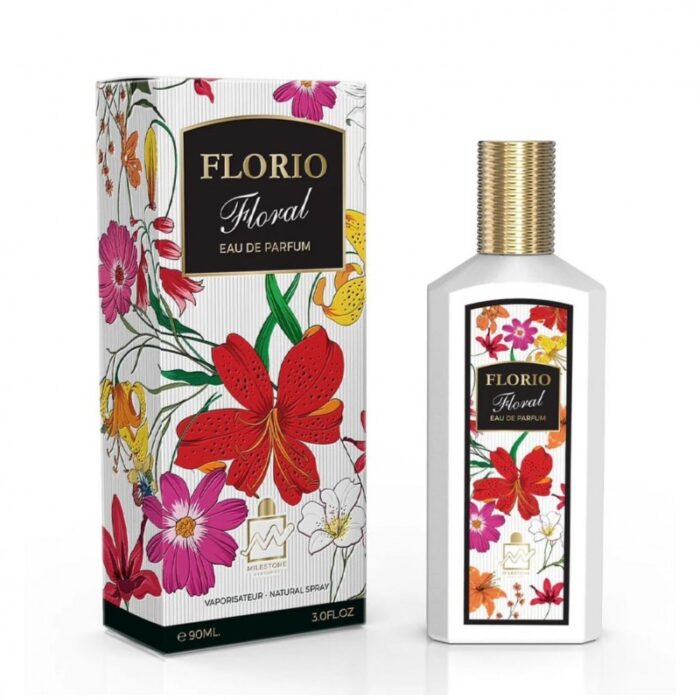 ⁦Florio Floral EDP By Milestone For Women 90ml- عطر فلوريو فلورال من مايل ستون للنساء سعة 90 مل⁩ - الصورة ⁦4⁩